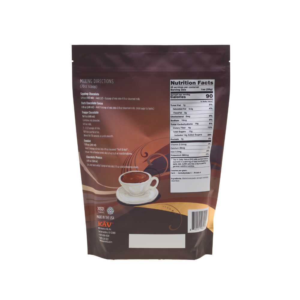 KAV Decadent Luxurious Sippling Chocolate Beverage Mix