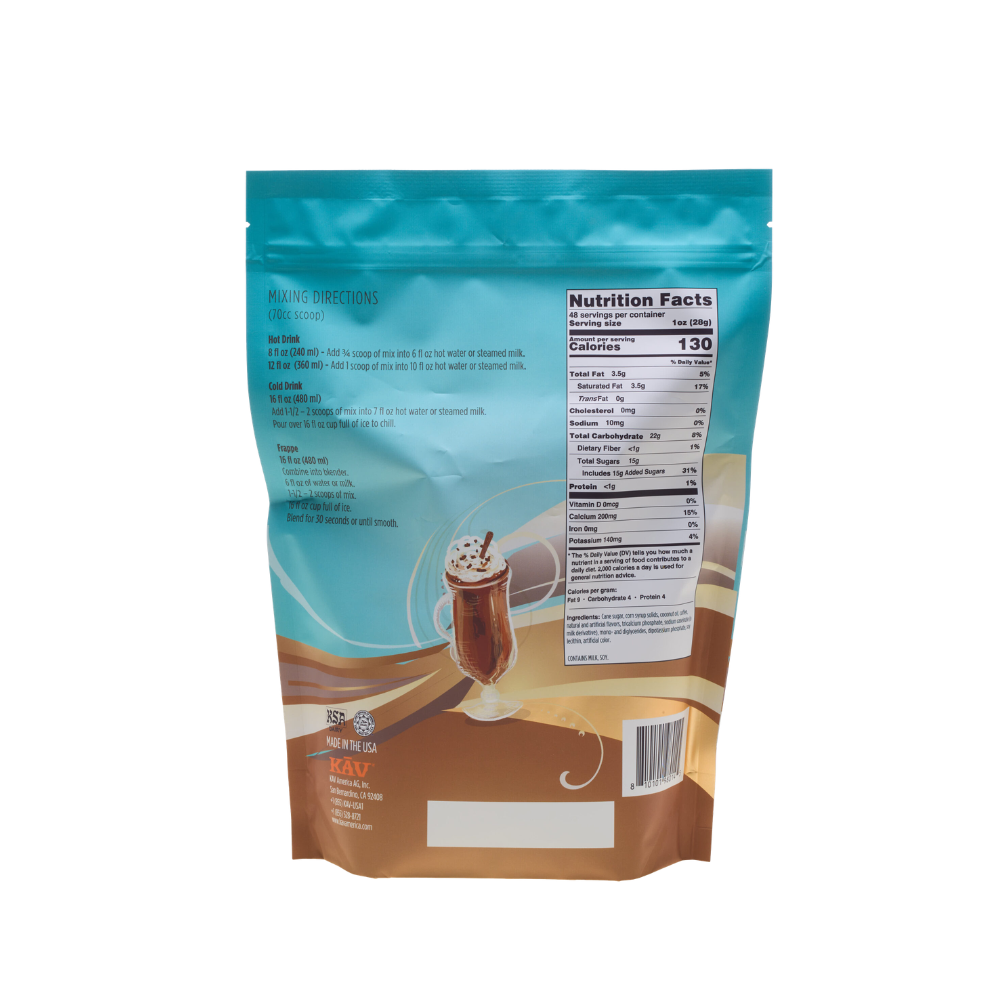 KAV Frappe Ice Blended Latte Beverage Mix