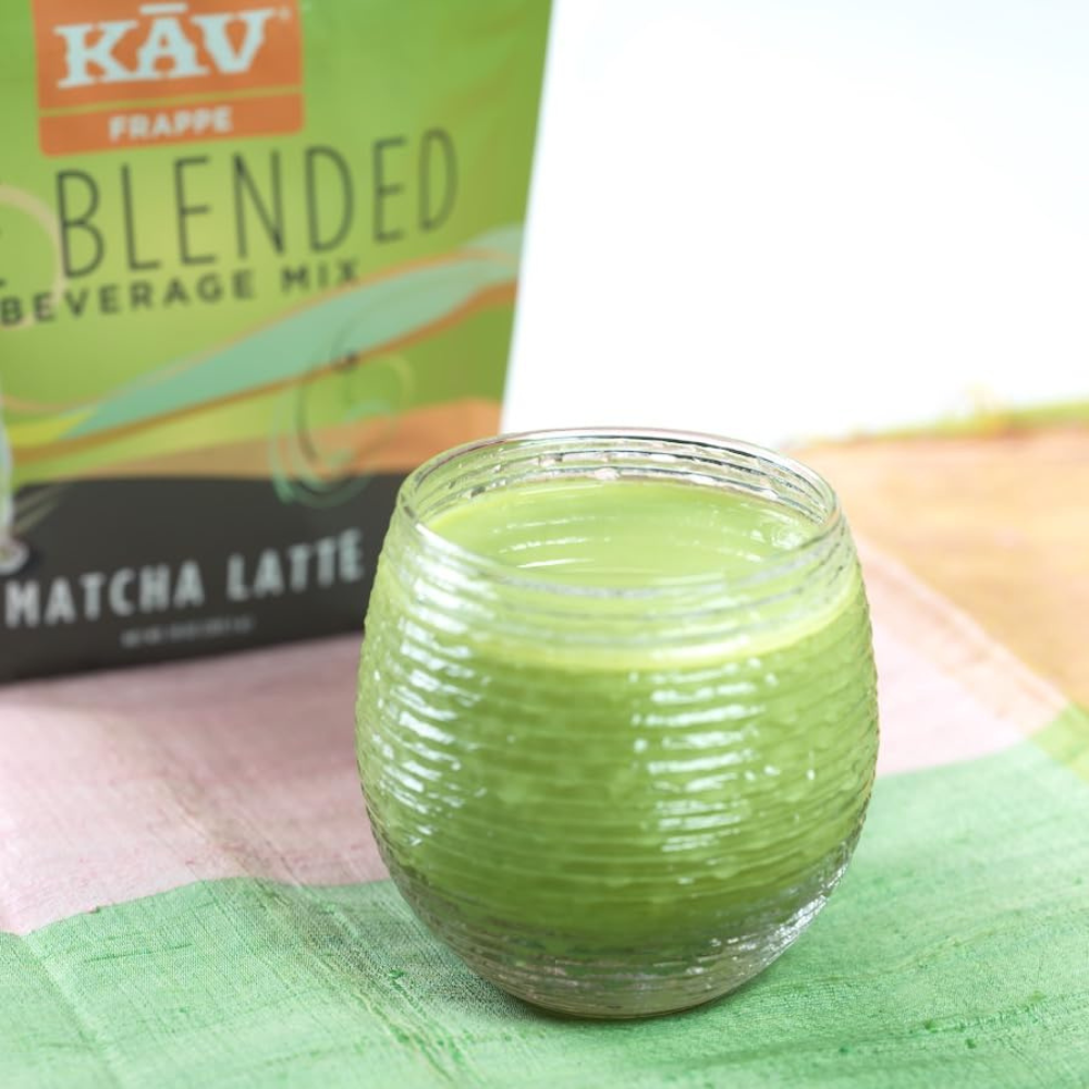 KAV Frappe Ice Blended Matcha Latte Beverage Mix