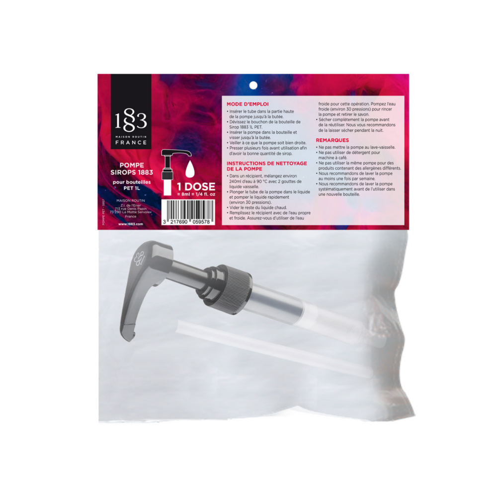 1883 Syrup Pump - 1L PET Bottle