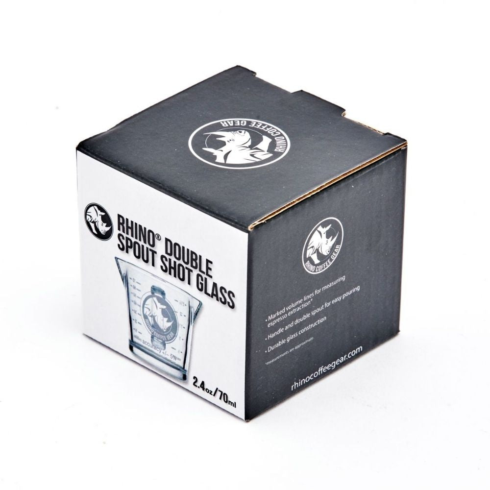 Rhino Coffee Gear Shot Glass - Double Spout (70ml/2.4oz)