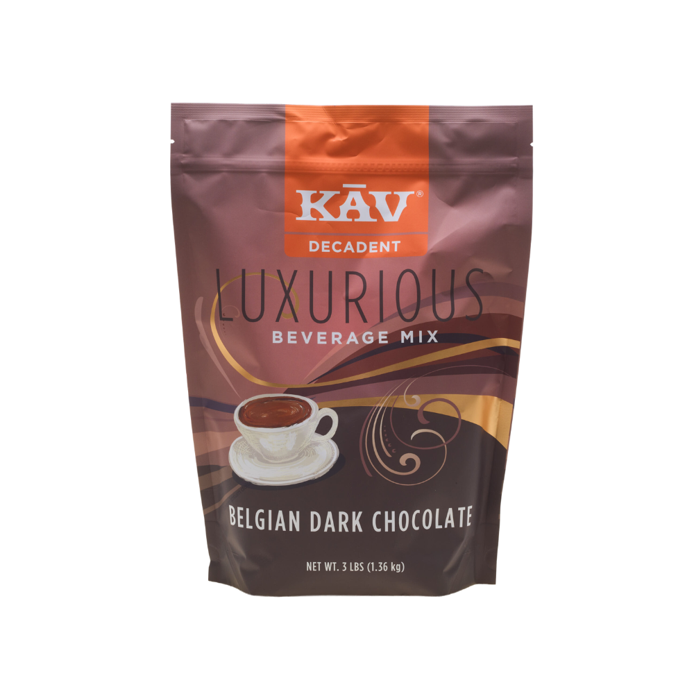 KAV Decadent Luxurious Belgian Dark Chocolate Beverage Mix
