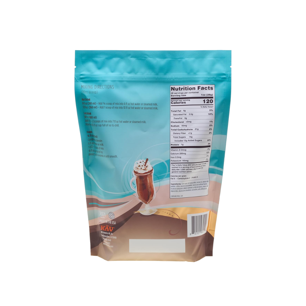 KAV Frappe Ice Blended Mocha Beverage Mix