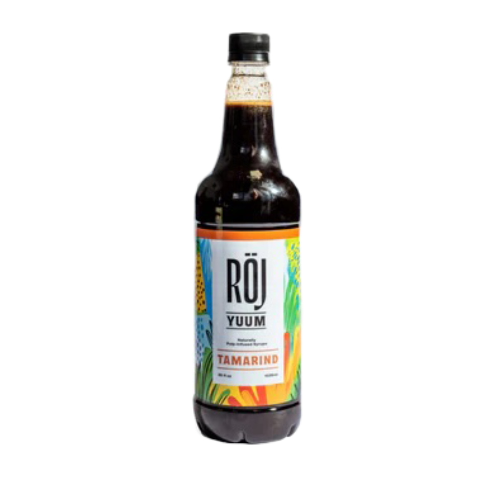 Bottle of Röj Yuum Tamarind syrup for beverages