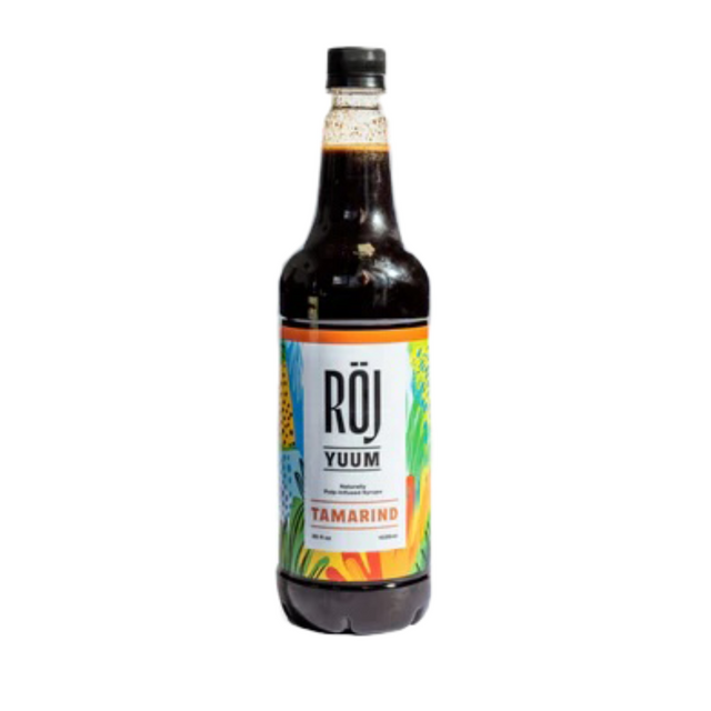 Bottle of Röj Yuum Tamarind syrup for beverages